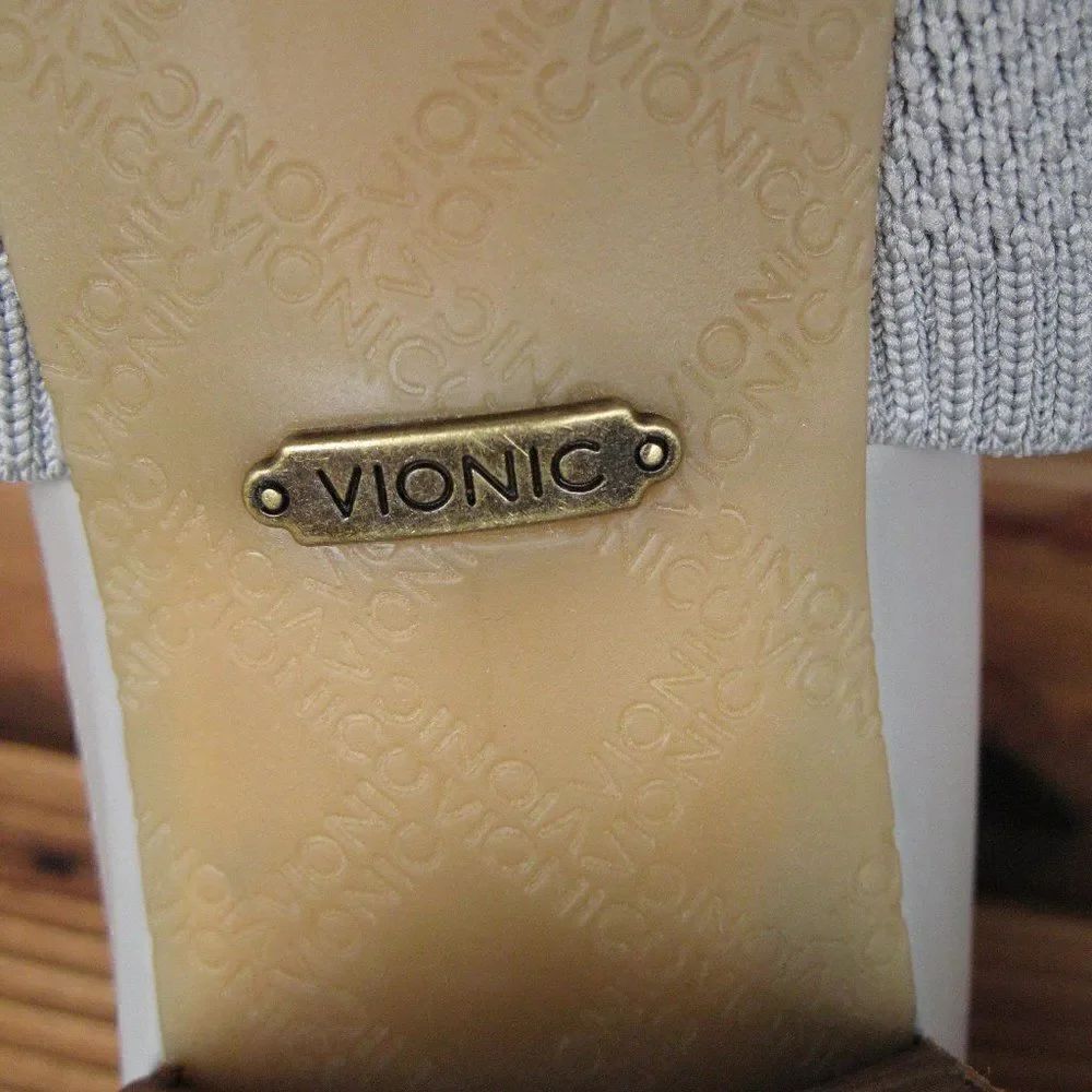 NWOB Vionic Fleur Slide Heeled Sandals - Picture 9 of 9